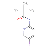 Chemical structure of N-(5-iodopyridin-2-yl)-2,2-dimethylpropanamide - CSSB00011202854