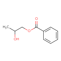 Chemical structure of 2-hydroxypropyl benzoate - CSSB00011020473