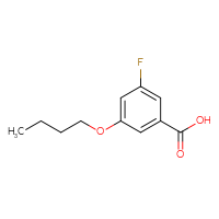 Chemical structure of 3-butoxy-5-fluorobenzoic acid - CSSB00012350077