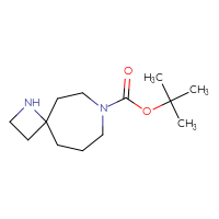 Chemical structure of tert-butyl 1,7-diazaspiro[3.6]decane-7-carboxylate - CSSB00010183785