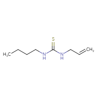Chemical structure of 1-butyl-3-(prop-2-en-1-yl)thiourea - CSSB00019120621