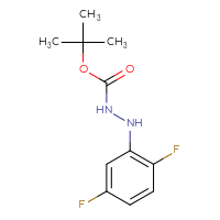 Chemical structure of N'-(2,5-difluorophenyl)(tert-butoxy)carbohydrazide - CSSB21331812416