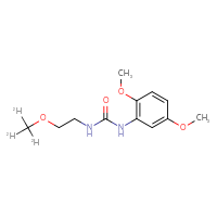 Chemical structure of 1-(2,5-dimethoxyphenyl)-3-[2-(²H₃)methoxyethyl]urea - CSSB21432512143