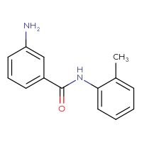 Chemical structure of 3-amino-N-(2-methylphenyl)benzamide - CSSB00000389608