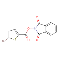 Chemical structure of 1,3-dioxo-2,3-dihydro-1H-isoindol-2-yl 5-bromothiophene-2-carboxylate - CSSB00113670240
