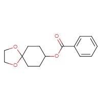 Chemical structure of 1,4-dioxaspiro[4.5]decan-8-yl benzoate - CSSB00025704133