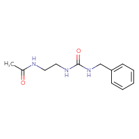 Chemical structure of N-{2-[(benzylcarbamoyl)amino]ethyl}acetamide - CSSB00000218442