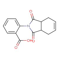 Chemical structure of 2-(1,3-dioxo-2,3,3a,4,7,7a-hexahydro-1H-isoindol-2-yl)benzoic acid - CSSB00020598419