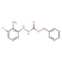 Chemical structure of N'-(3-fluoro-2-methylphenyl)(benzyloxy)carbohydrazide - CSSB21332336286