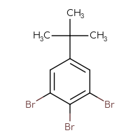 Chemical structure of 1,2,3-tribromo-5-tert-butylbenzene - CSSB02495364360