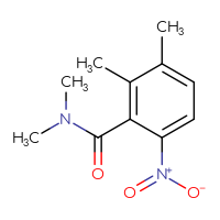 Chemical structure of N,N,2,3-tetramethyl-6-nitrobenzamide - CSSB01992982002