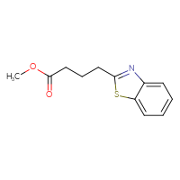 Chemical structure of methyl 4-(1,3-benzothiazol-2-yl)butanoate - CSSB00000000955