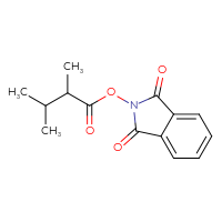 Chemical structure of 1,3-dioxo-2,3-dihydro-1H-isoindol-2-yl 2,3-dimethylbutanoate - CSSB00116210560