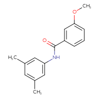 Chemical structure of N-(3,5-dimethylphenyl)-3-methoxybenzamide - CSSB00026396994