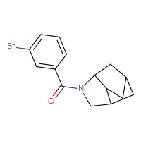 Chemical structure of 4-(3-bromobenzoyl)-4-azatricyclo[4.2.1.0³,⁷]nonane - CSSB01167917337