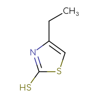 Chemical structure of 4-ethyl-1,3-thiazole-2-thiol - CSSB00015194814