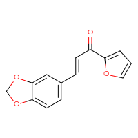 Chemical structure of (2E)-3-(2H-1,3-benzodioxol-5-yl)-1-(furan-2-yl)prop-2-en-1-one - CSSB00133013204