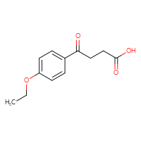 Chemical structure of 4-(4-ethoxyphenyl)-4-oxobutanoic acid - CSSB00000182826