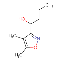 Chemical structure of 1-(4,5-dimethyl-1,2-oxazol-3-yl)butan-1-ol - CSSB20998001035