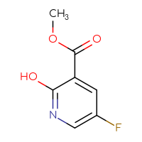 Chemical structure of methyl 5-fluoro-2-hydroxypyridine-3-carboxylate - CSSB00009859991