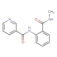 Chemical structure of N-[2-(methylcarbamoyl)phenyl]pyridine-3-carboxamide - CSSB00026833045
