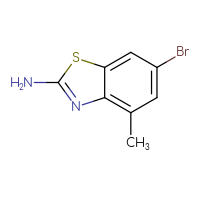 Chemical structure of 6-bromo-4-methyl-1,3-benzothiazol-2-amine - CSSB00011246624