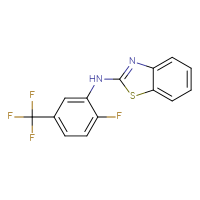 Chemical structure of N-[2-fluoro-5-(trifluoromethyl)phenyl]-1,3-benzothiazol-2-amine - CSSB00020652161