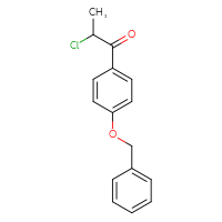 Chemical structure of 1-[4-(benzyloxy)phenyl]-2-chloropropan-1-one - CSSB00010294780