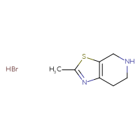 Chemical structure of 2-methyl-4H,5H,6H,7H-[1,3]thiazolo[5,4-c]pyridine hydrobromide - CSSB00014927942