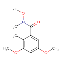 Chemical structure of N,3,5-trimethoxy-N,2-dimethylbenzamide - CSSB15033578962