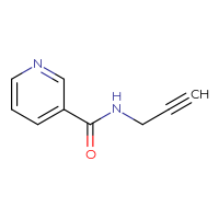 Chemical structure of N-(prop-2-yn-1-yl)pyridine-3-carboxamide - CSSB00000175896