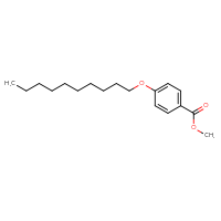 Chemical structure of methyl 4-(decyloxy)benzoate - CSSB00020600254
