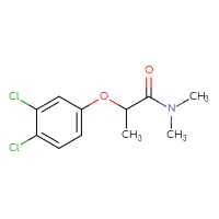 Chemical structure of 2-(3,4-dichlorophenoxy)-N,N-dimethylpropanamide - CSSB00047087055