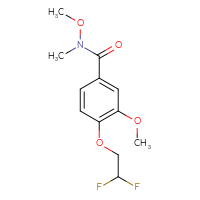 Chemical structure of 4-(2,2-difluoroethoxy)-N,3-dimethoxy-N-methylbenzamide - CSSB21151591326