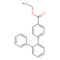 Chemical structure of ethyl 4-{[1,1'-biphenyl]-2-yl}benzoate - CSSB06584246664