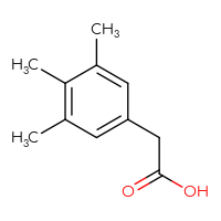 Chemical structure of 2-(3,4,5-trimethylphenyl)acetic acid - CSSB00009857046