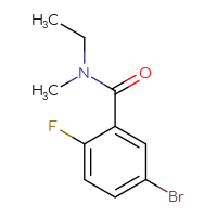 Chemical structure of 5-bromo-N-ethyl-2-fluoro-N-methylbenzamide - CSSB00011237928