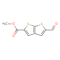 Chemical structure of methyl 5-formylthieno[2,3-b]thiophene-2-carboxylate - CSSB00102953264