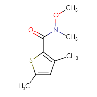 Chemical structure of N-methoxy-N,3,5-trimethylthiophene-2-carboxamide - CSSB01991039307