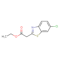 Chemical structure of ethyl 2-(6-chloro-1,3-benzothiazol-2-yl)acetate - CSSB00012357377