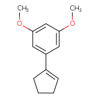 Chemical structure of 1-(cyclopent-1-en-1-yl)-3,5-dimethoxybenzene - CSSB00010247289