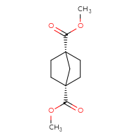 Chemical structure of 1,4-dimethyl (1s,4s)-bicyclo[2.2.1]heptane-1,4-dicarboxylate - CSSB00135423279