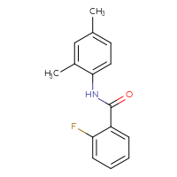 Chemical structure of N-(2,4-dimethylphenyl)-2-fluorobenzamide - CSSB00000580151