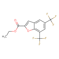 Chemical structure of ethyl 5,7-bis(trifluoromethyl)-1-benzofuran-2-carboxylate - CSSB21103687253