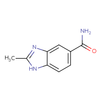 Chemical structure of 2-methyl-1H-1,3-benzodiazole-5-carboxamide - CSSB00000090280