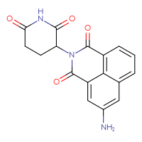 Chemical structure of 7-amino-3-(2,6-dioxopiperidin-3-yl)-3-azatricyclo[7.3.1.0⁵,¹³]trideca-1(13),5,7,9,11-pentaene-2,4-dione - CSSB06744473716