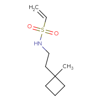 Chemical structure of N-[2-(1-methylcyclobutyl)ethyl]ethene-1-sulfonamide - CSMB03550972096
