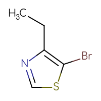 Chemical structure of 5-bromo-4-ethyl-1,3-thiazole - CSSB00009851797