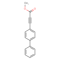 Chemical structure of methyl 3-{[1,1'-biphenyl]-4-yl}prop-2-ynoate - CSSB00004167401