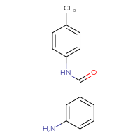 Chemical structure of 3-amino-N-(4-methylphenyl)benzamide - CSSB00000612961